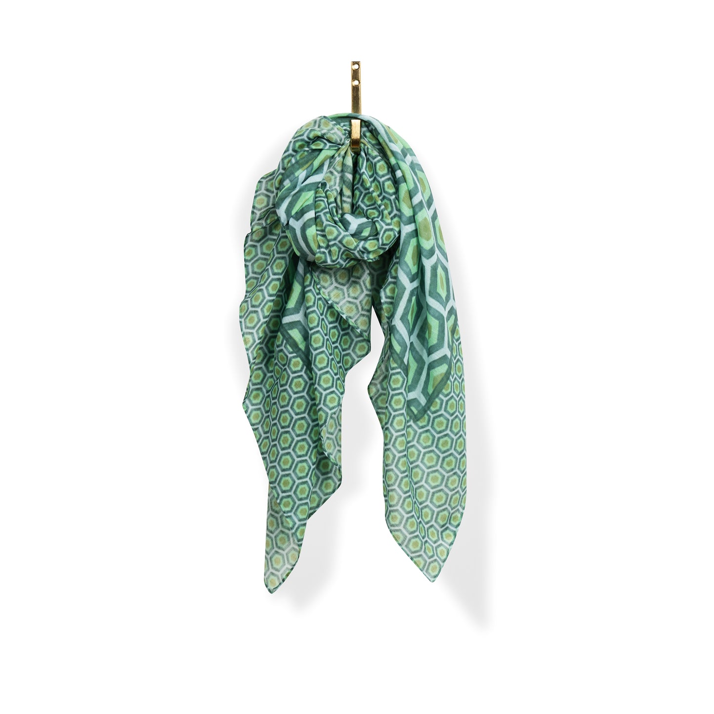 Honeycomb Scarf - Green