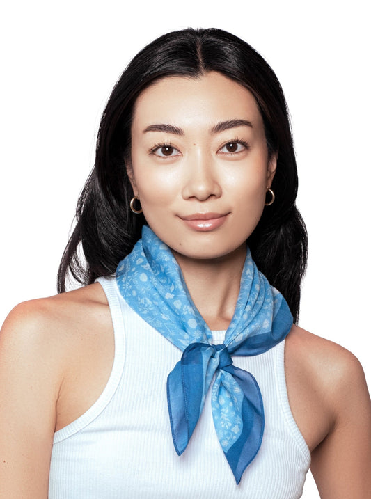 Bee Food Bandana - Blue (Made-To-Order)