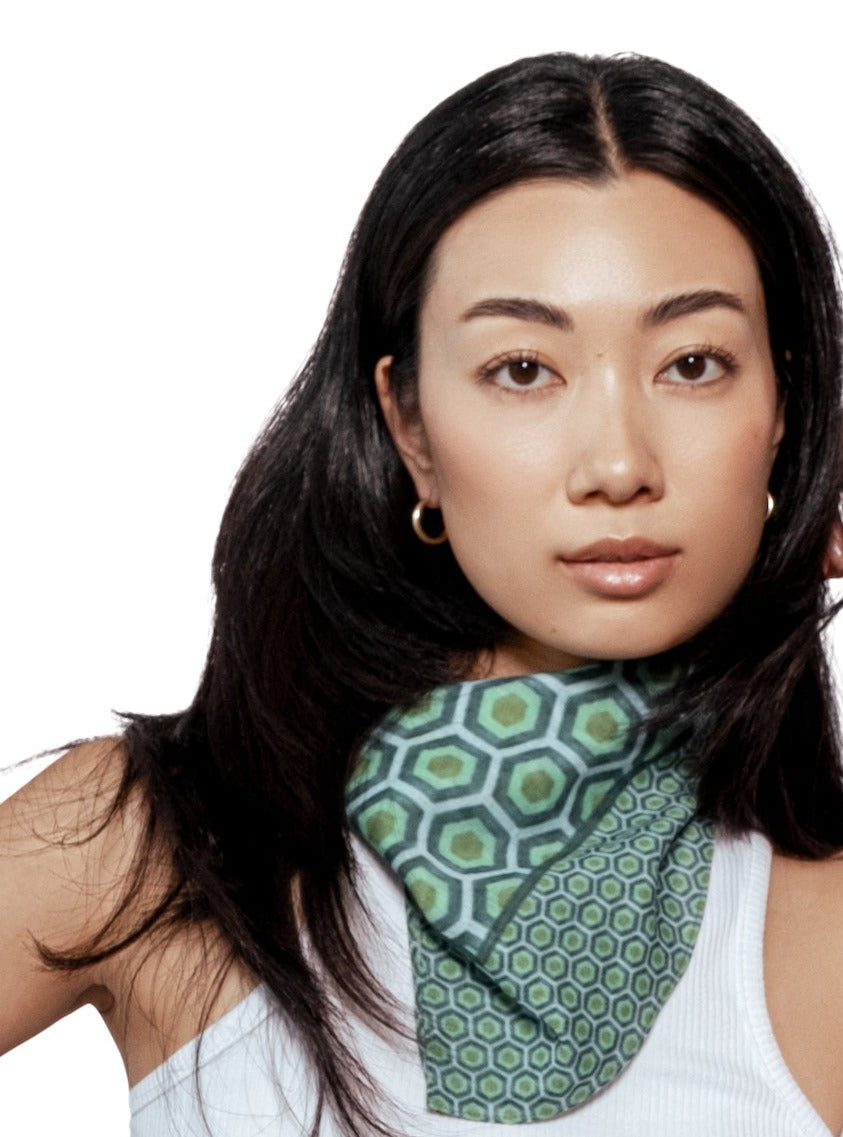 Honeycomb Bandana - Green