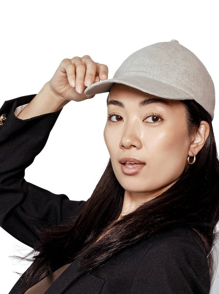 Linen/Cotton Cap - Oatmeal