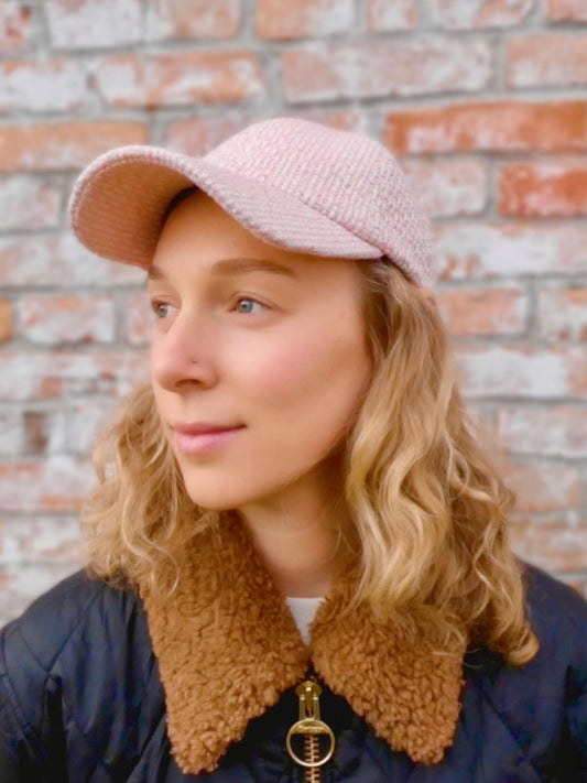 Silk Tweed (Zero Waste) Cap - Peachy