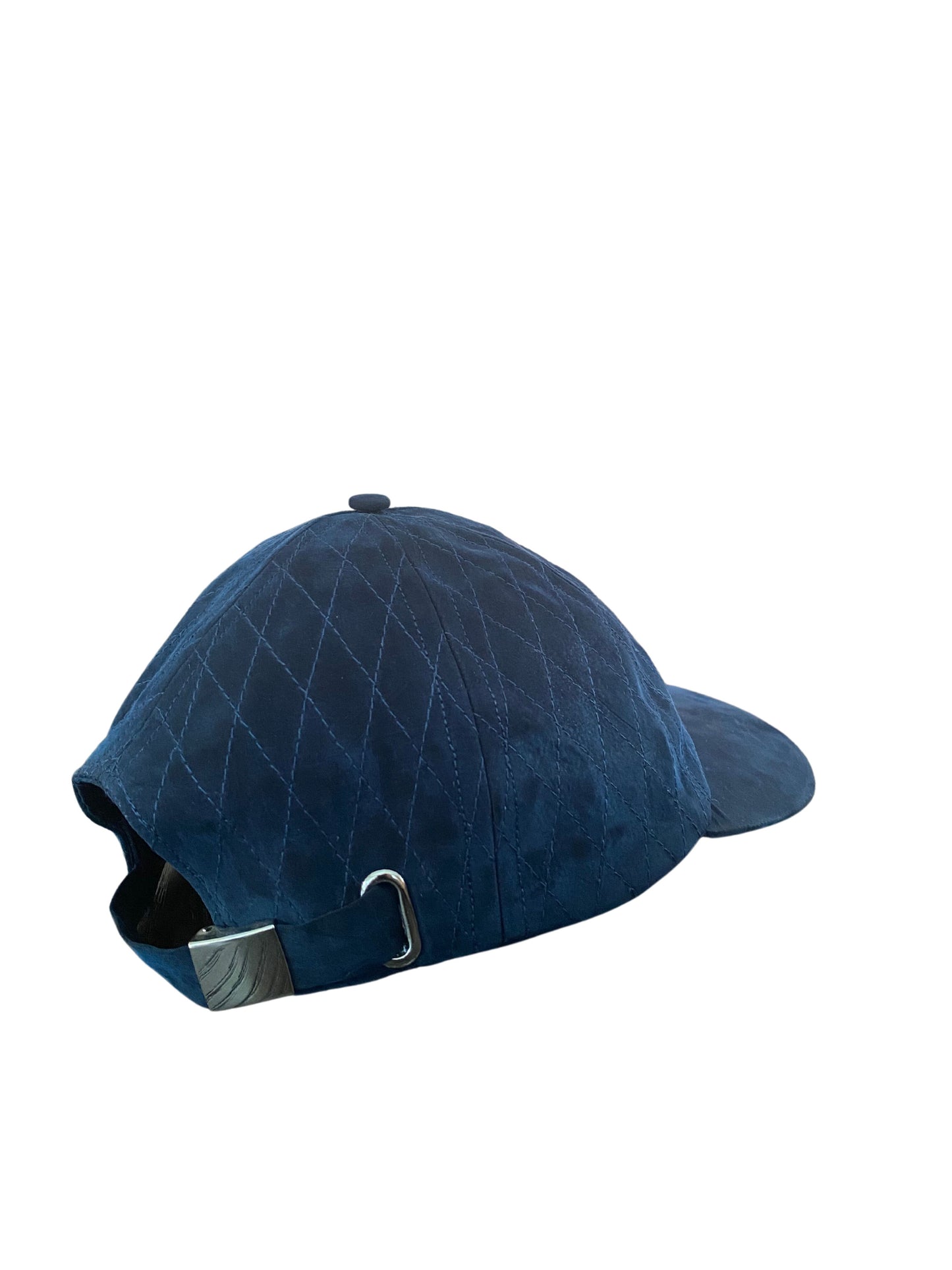 Quilted Cupro Cap - Navy