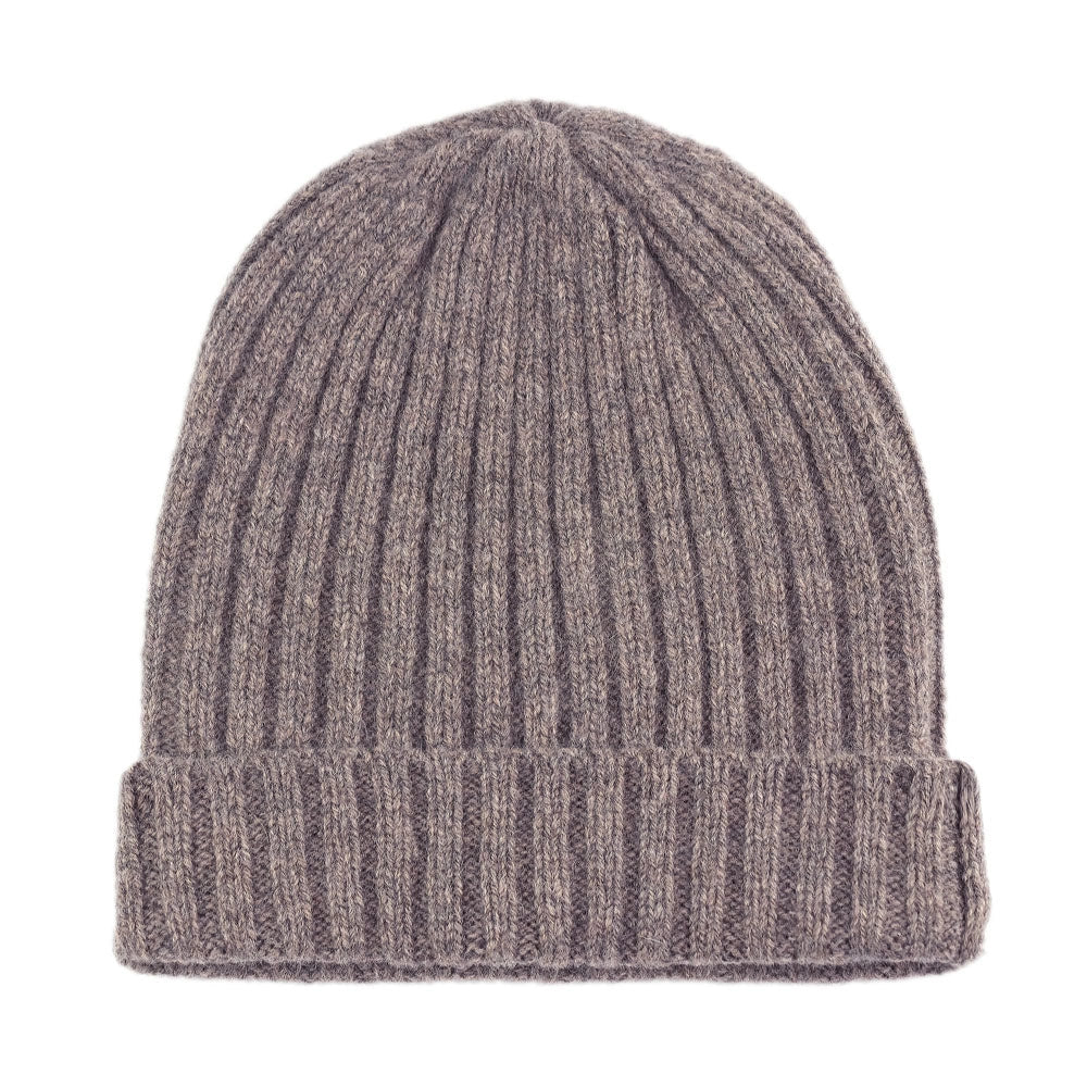 Unisex Lambswool Beanie - Chestnut