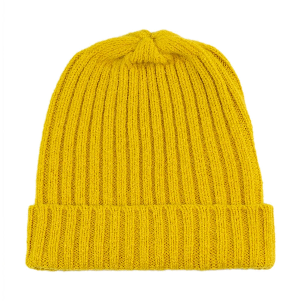 Unisex Lambswool Beanie - Sunshine