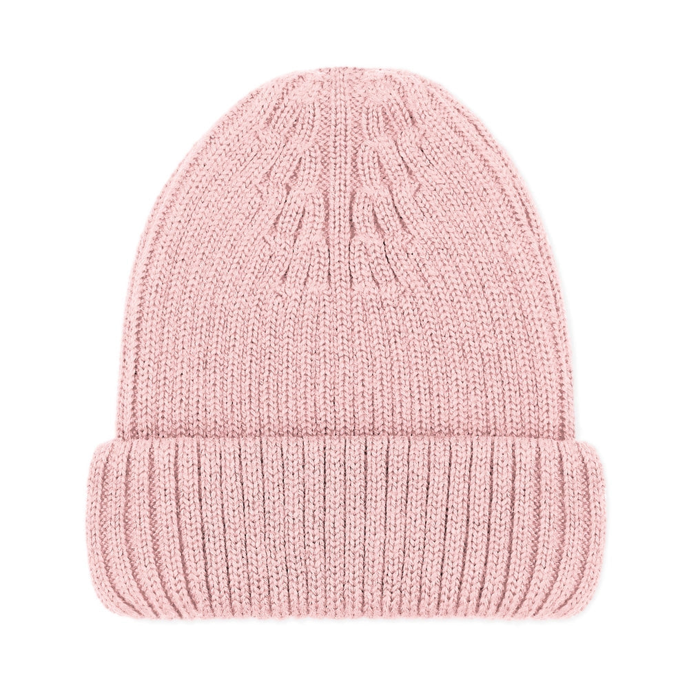Chunky Merino Beanie - Blush