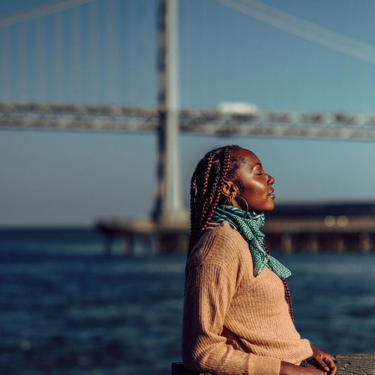 Honeycomb Scarf - Green