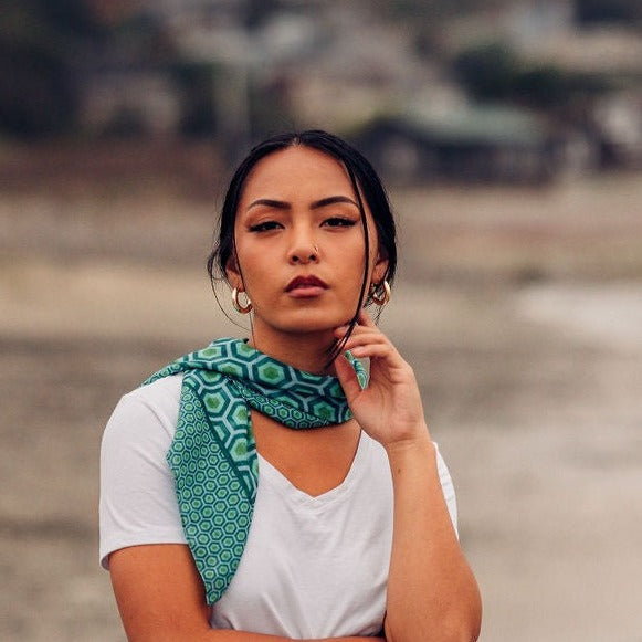 Honeycomb Bandana - Green