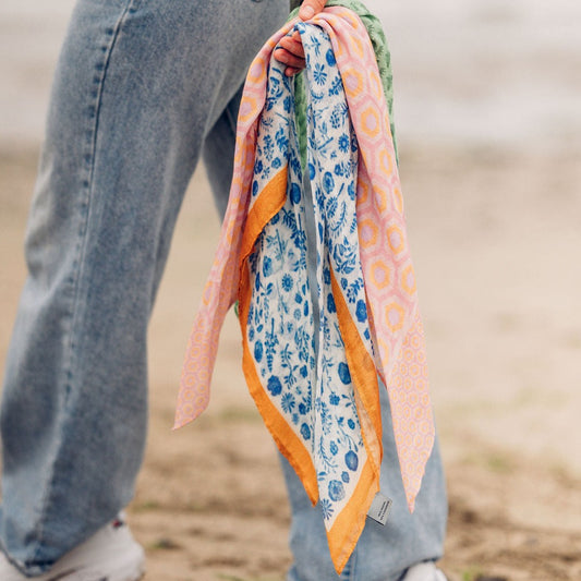 Bee's Favorite Food Bandana - Blue