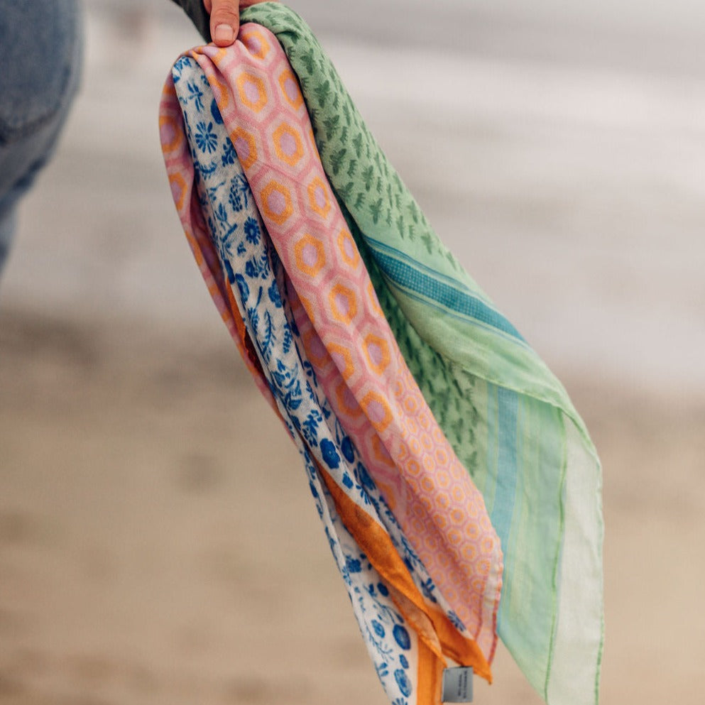 Bee's Favorite Food Bandana - Blue