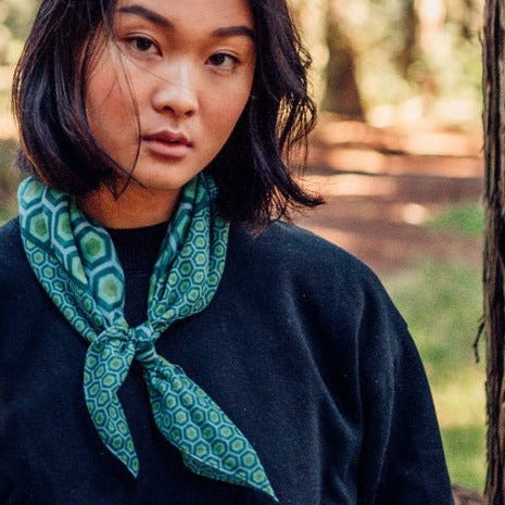 Honeycomb Bandana - Green