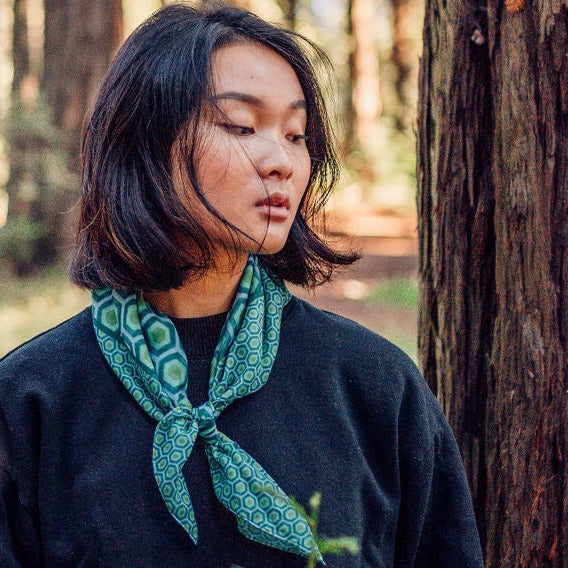 Honeycomb Bandana - Green
