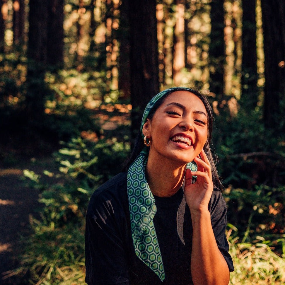Honeycomb Scarf - Green