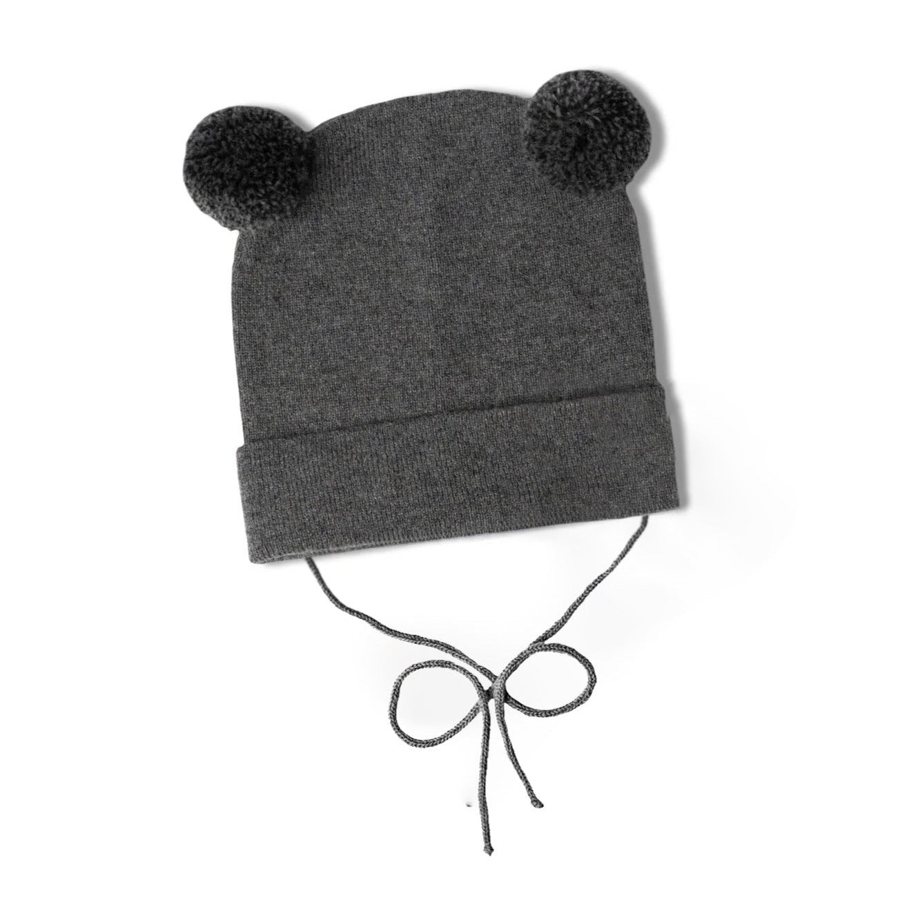 Toddler/Kids Bear Beanie - Charcoal